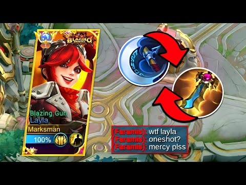 LAYLA NEW ONESHOT BUILD!!🔥 NEW BROKEN FIRST ITEM FOR EARLY TO LATE GAME DAMAGE HACK! - MLBB