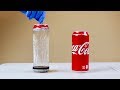 Mind Blowing Aluminum Soda Can And Drain Cleaner Experiment Extracting A Coke Can From Coke