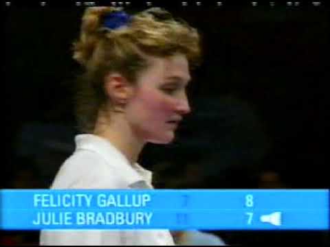 English National Singles Final 1991 Bradbury V Gallup