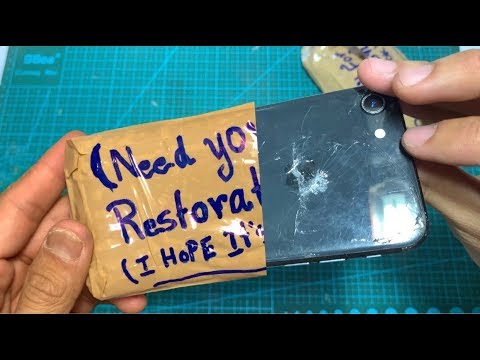 Restoration Destroyed iPhone 8 | Rebuild broken smartphone | New restore broken iPhone 2020