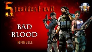 Resident Evil 5 PS4 - Bad Blood Trophy Guide (Damage Wesker a set number of times)