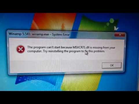 comment installer mfc71.dll