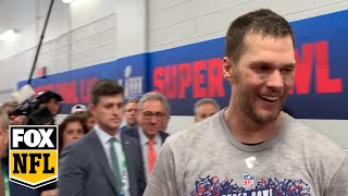 Watch Tom Brady triumphantly exit the field after his Super Bowl LIII win | FOX NFL