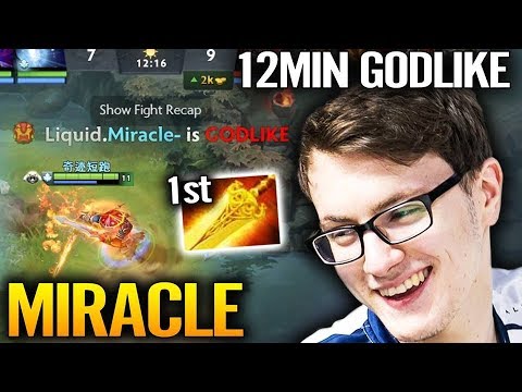 Ember Spirit 12 min GODLIKE 1ST ITEM Radiance Dota 2 gameplay by Miracle