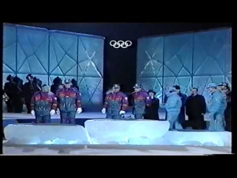 Premiazione bob a 2 Olimpiadi Lillehammer Ticci Huber.wmv