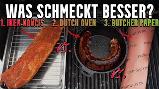 Im Härtetest | Spareribs aus dem Dutch Oven VS. Butcher Paper VS. Ikea Koncis (Rippchen Rezept)