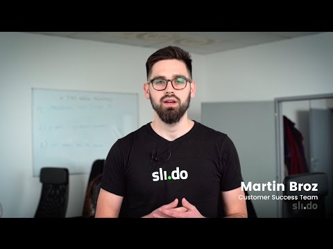 Sli.do - Customer Success Story (Martin Broz - Customer Success Team)