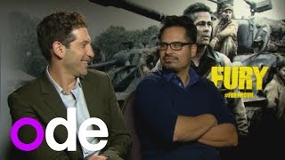 'He didn't get star treatment': Fury stars Michael Pena and Jon Bernthal on working with Brad Pitt video