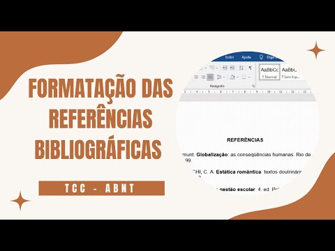Formatação das referências bibliográficas de acordo com as normas da ABNT