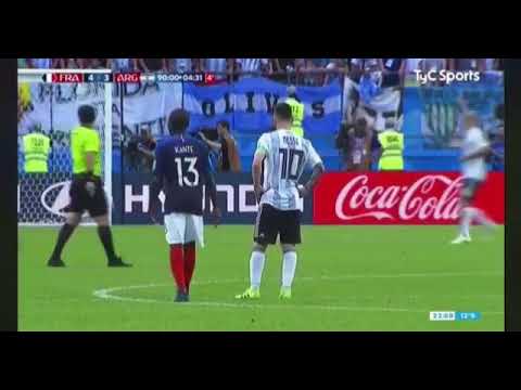 Francia 4 vs 3 Argentina (Minutos finales)
