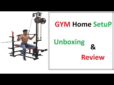HASHTAG FITNESS 20in1 gym bench cheap and Best Under Budget | Home Gym Set up Unboxing & Review |