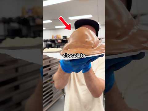 Slicing the GIANT Chocolate Coated Marshmallow! 🍫