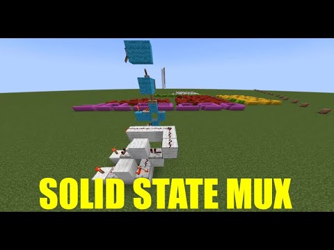 Solid-state Redstone multiplexer tutorial
