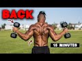 15 MINUTE LIGHTWEIGHT DUMBBELL BACK WORKOUT
