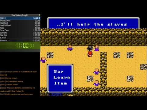 Final Fantasy II NES speedrun 2:55:50