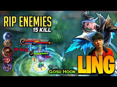 Ling Aggressive Gameplay RIP enemies! [ Ling Best Build 2021 ] By Gosu Hoon - Mobile Legends