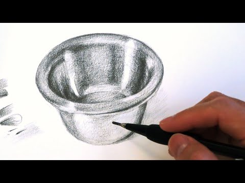 How to Draw and Shade a Shiny Bowl