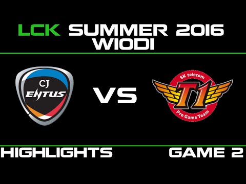 CJ vs SKT Game 2 Highlights LCK Champions 2016 W10D1 CJ Entus vs SK Telecom T1   SKT vs CJ   LCK LOL
