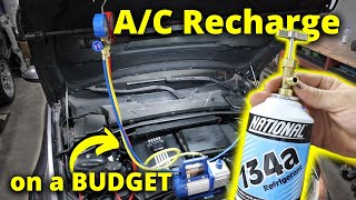 How to: Drain + Recharge your BMW A/C for CHEAP (Simple!)