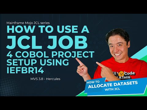How to use a JCL JOB 4 Cobol Project Setup using IEFBR14 utility to allocate partition data sets