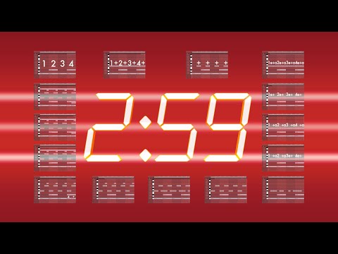 15 drum beats in 3 minutes