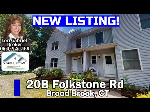 NEW Listing: 20 Folkstone Road Unit B, East Windsor CT