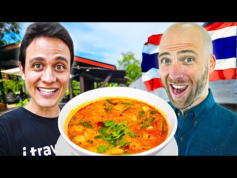 Comendo COMIDA DE RUA TAILANDESA com MARK WIENS!! Mercado flutuante de Bang Nam Pheung | Bangkok, Tailândia