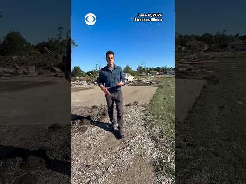 This is what the town of Streator, Illinois, looks like 1 day after a tornado came through #shorts