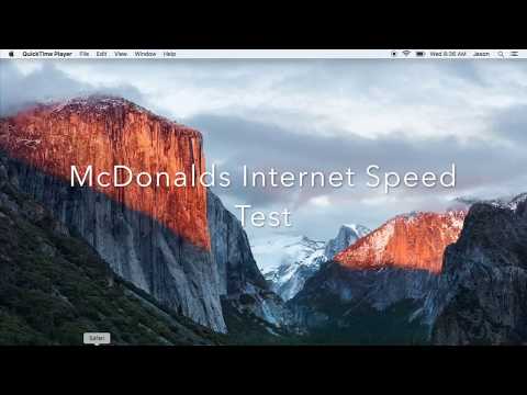 McDonald's Internet Speed Test 200mbps+
