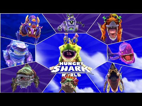 TOP 10 STRONGEST SHARKS IN HUNGRY SHARK WORLD 2023 | KAIJU GAMER PH