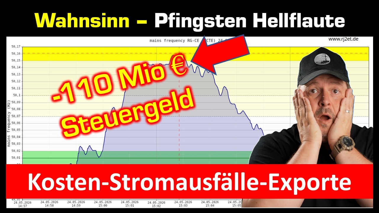 Wahnsinn im Stromnetz - Pfingst WE - Stromausfälle, Kosten, ungewöhnliche Netzsituation