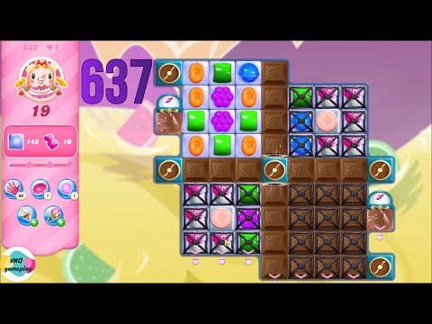 Candy Crush Saga level 637 NO BOOSTERS