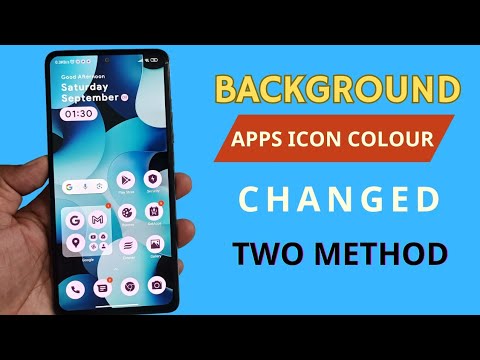 apps icon background colour kaise badle | how to change apps icon colour in redmi