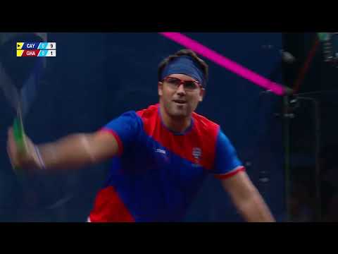 CWG: Cayman v Ghana | Men's Doubles Squash (Quarter-Final) | SportsMax