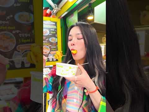 Seoul street food MUKBANG🌭🍭 #shorts #funny #viral
