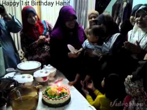 Happy 1st birthday Hanif..