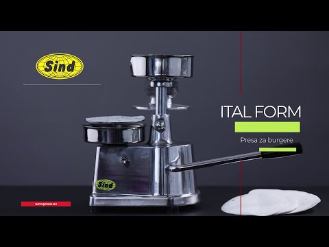 Presa za burgere Ital Form | Mašina za oblikovanje hamburgera | Sind