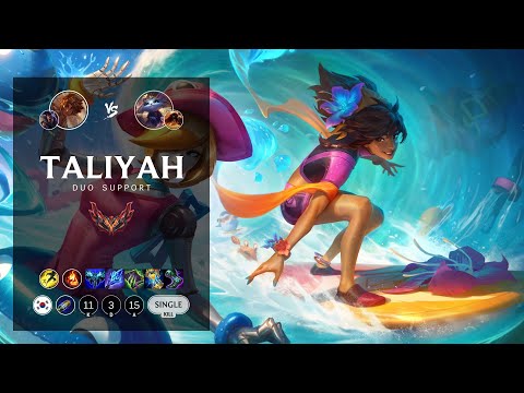 Taliyah Support vs Yuumi - KR Grandmaster Patch 12.14