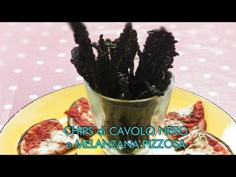 CHIPS di CAVOLO NERO e MELANZANA PIZZOSA