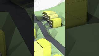 Townhome Layout with 3D Topography