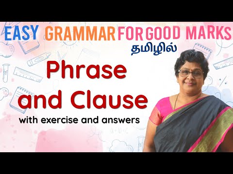 PHRASE & CLAUSE | English Grammar in TAMIL | தமிழ் வழியில் ஆங்கிலம் | EGGM