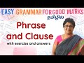 PHRASE CLAUSE English Grammar In TAMIL தமிழ் வழியில் ஆங்கிலம�