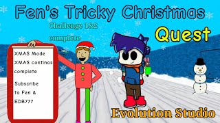 PLAY TAG WITH FEN!!! | Fen's Tricky Christmas Quest [Challenge 1&2 Complete] (Baldi's Basics PC Mod)