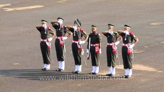 Show of swords by cadets at IMA parade