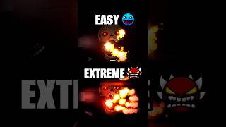 SKELETAL SHENANIGANS EXTREME ☠️ vs EASY 💀 | Geometry Dash 2.2 #shorts