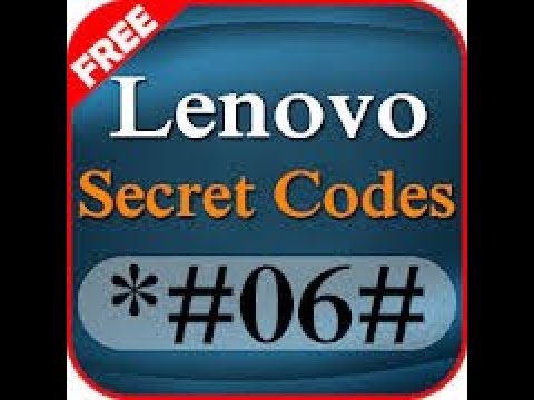 Lenovo mobile secret codes 2018