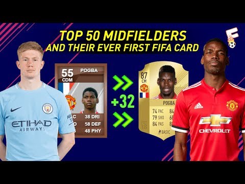 Top 50 Midfielder and Their First Ever FIFA Card ⚽ Then and Now ⚽ Footchampion Video