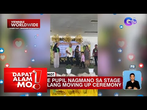Bata, nag-mano sa kanyang mga guro sa kanilang moving up ceremony Dapat Alam Mo!