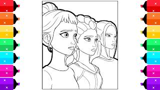 KPop Demon Hunters Coloring Pages | How to Colors Rumi, Mira, Zoey