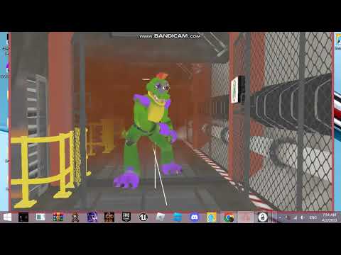 fnaf SB monty chase scene